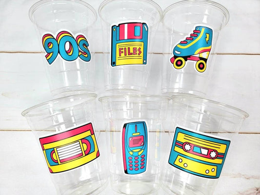 I Love the 90'S PARTY CUPS - 90's Birthday Cups 90's Party Cups 90's Decorations 90's Birthday Party 90's Birthday Party Decorations 90s 80s
