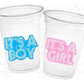 GENDER REVEAL Party Cups - Pink and Blue Party Favors It's A Boy Cups It's A Girl Cups Gender Reveal Gender Reveal Decorations Baby Shower