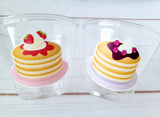 Pancake Party Cups, Pancake Treat Cups, Pancake Birthday, Pancake Party, Pancake Party Favors, Pancakes and Pajamas