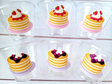 Pancake Party Cups, Pancake Treat Cups, Pancake Birthday, Pancake Party, Pancake Party Favors, Pancakes and Pajamas
