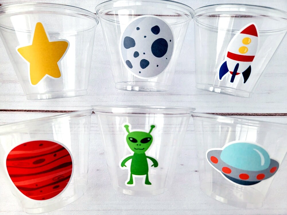 SPACE PARTY Cups Rocket Party Cups Space Party Favors Astronaut Spaceship Cups Planet Party Cups Astronaut Party Favors Astronaut Birthday