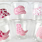 COWGIRL PARTY CUPS - Cowgirl Cups Cowgirl Party Decorations Cowgirl Baby Shower Decorations Baby Sprinkle Cowgirl Boots Birthday Decor Favor