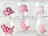 COWGIRL PARTY CUPS - Cowgirl Cups Cowgirl Party Decorations Cowgirl Baby Shower Decorations Baby Sprinkle Cowgirl Boots Birthday Decor Favor