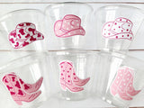 COWGIRL PARTY CUPS - Cowgirl Cups Cowgirl Party Decorations Cowgirl Baby Shower Decorations Baby Sprinkle Cowgirl Boots Birthday Decor Favor