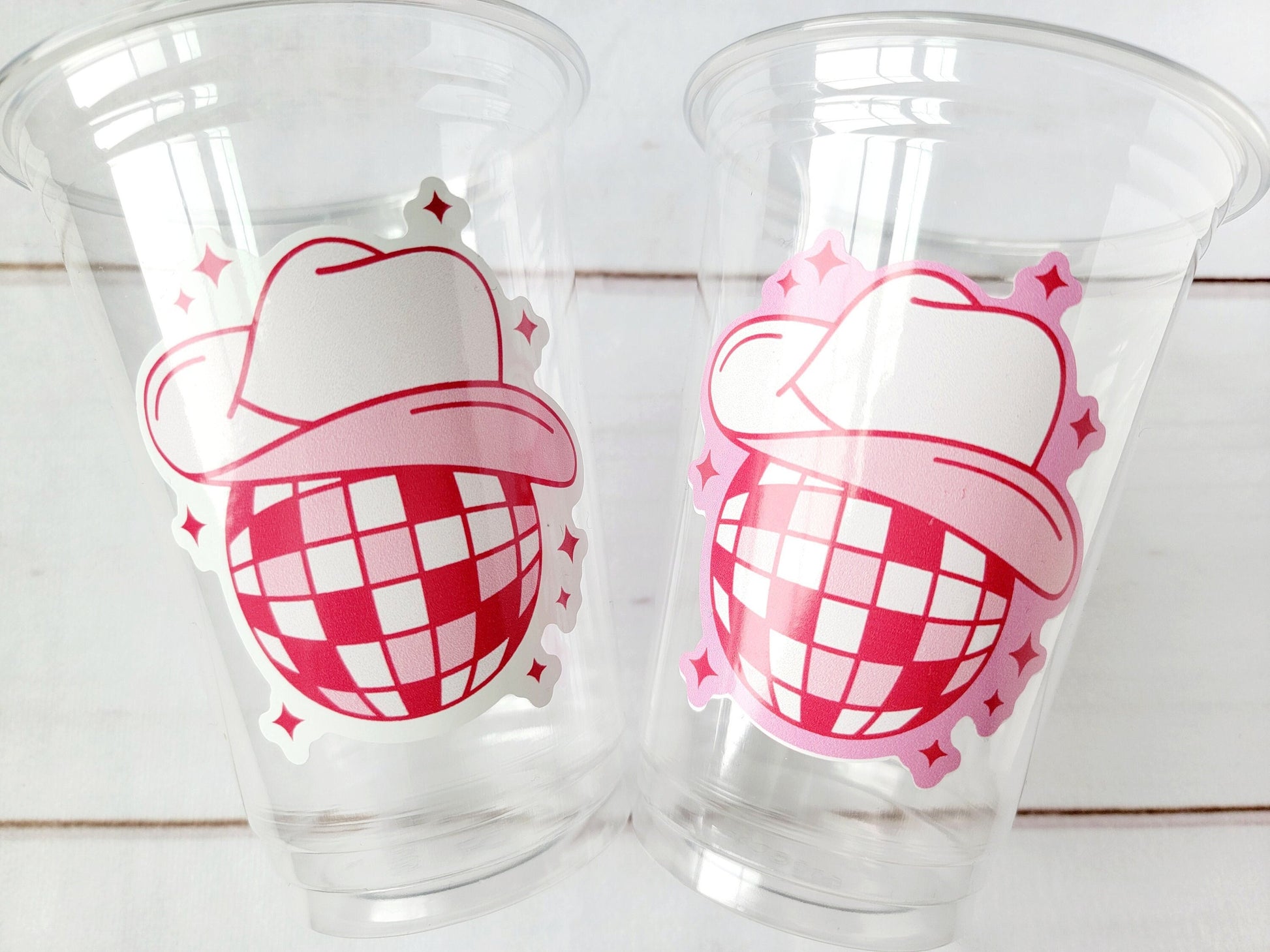DISCO COWGIRL PARTY Cups -Cowgirl Cups Cowgirl Party Decorations Cowgirl Bachelorette Party Cowgirl Hat Birthday Rodeo Party Cups Disco Ball