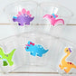 DINOSAUR PARTY CUPS - Girl Dinosaur Party Cups Girl Dinosaur Decorations Dinosaur Party Decorations Dinosaur Birthday Girl Dinosaur Party