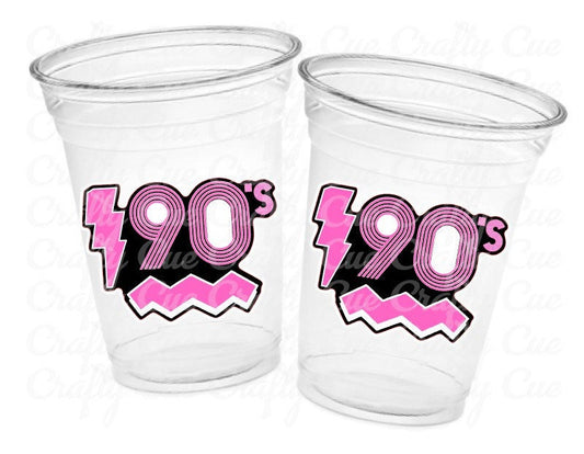 I Love the 90'S PARTY CUPS - 90's Birthday Cups 90's Party Cups 90's Decorations 90's Birthday Party 90's Birthday Party Decorations 90s