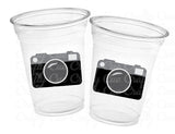 CAMERA PARTY CUPS - Camera Cups Camera Party Favors Camera Party Decorations Photographer Birthday Party Photography Party Camera Favors