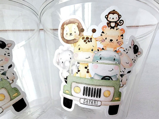 SAFARI PARTY CUPS - Safari Birthday Cups Safari Birthday Safari Party Safari Decorations Safari Baby Shower Safari Favors Jungle Party Cups