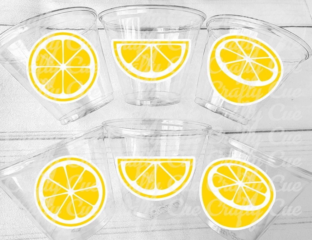 Lemon Party Cups, Lemon Birthday, Lemon Party Favors, Lemon Party Favors, Lemon First Birthday, Lemon Baby Shower Lemon Decorations Lemonade