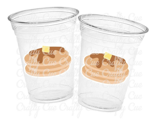 Pancake Party Cups, Pancake Treat Cups, Pancake Birthday, Pancake Party, Pancake Party Favors, Pancakes and Pajamas