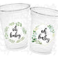 GREENERY BABY SHOWER Cups Oh Baby Baby Shower Favors Garden Foliage Forest Green Leaves Organic Baby Shower Decorations Neutral Baby Shower