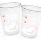 SWAN PARTY CUPS Swan Cups Swan Baby Shower Cups Princess Swan Baby Shower Swan Birthday Cups Swan Party Favors Princess Swan Decorations