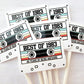 40th Birthday Party Cupcake Toppers - Cassette 40th Birthday Cupcake Toppers Best of 1983 Birthday Vintage 40th Birthday 40th Birthday Party