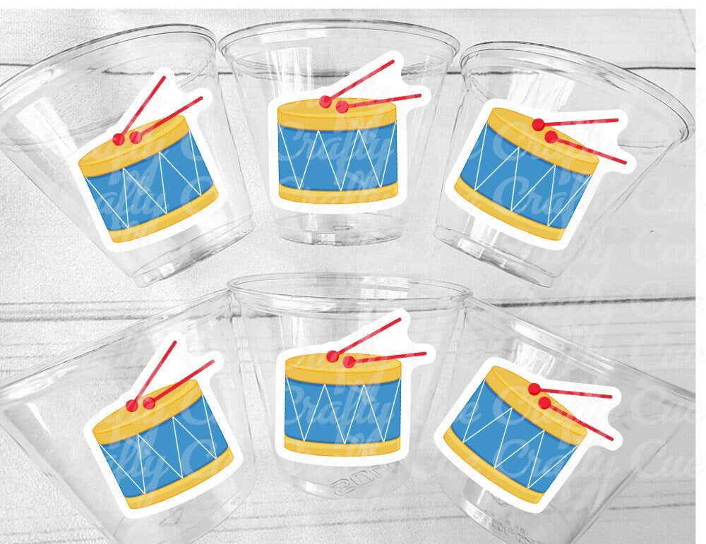 DRUM PARTY CUPS Music Party Cups Music Cups Drum Decorations Drum Party Favors Music Party Favors Music Birthday Music Party Decorations