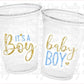 IT'S A BOY PARTY Cups Boy Baby Shower Cups It's A Boy Baby Shower Favor Gender Neutral Baby Shower Favor Baby Boy Favor Cups Blue and Gold