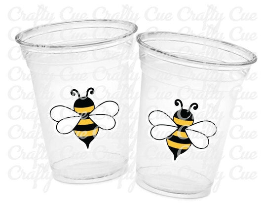 BEE PARTY CUPS - Bee Baby Shower Cups BaBee Shower Cups Sweet as can Bee Bumble Bee Party Favors Bee Decorations Bee Party Supplies Favors