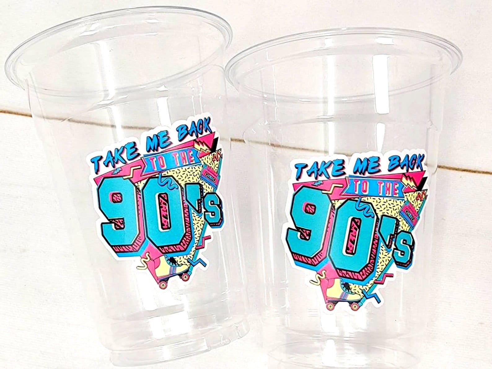 I Love the 90'S PARTY CUPS -90's Birthday Cups 90's Party Cups 90's Decorations 90's Birthday Party 90's Birthday Party Decorations 90s 90's