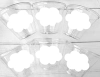 CLOUD PARTY CUPS Cloud Favors Cloud Favor Cups Cloud Baby Shower Wedding Shower It's raining Cups It's pouring Cups Baby Birthday Party Cups