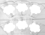 CLOUD PARTY CUPS Cloud Favors Cloud Favor Cups Cloud Baby Shower Wedding Shower It's raining Cups It's pouring Cups Baby Birthday Party Cups