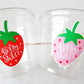 STRAWBERRY PARTY CUPS Strawberry Birthday Cups Strawberry Cup First Birthday Strawberry Party Decorations Strawberry Baby Shower Berry Sweet