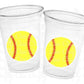 Softball PARTY CUPS - Softball Cups Softball Party Cups Softball Birthday Cups Softball Cups Sports Party Cups Favors Softball Team Gifts