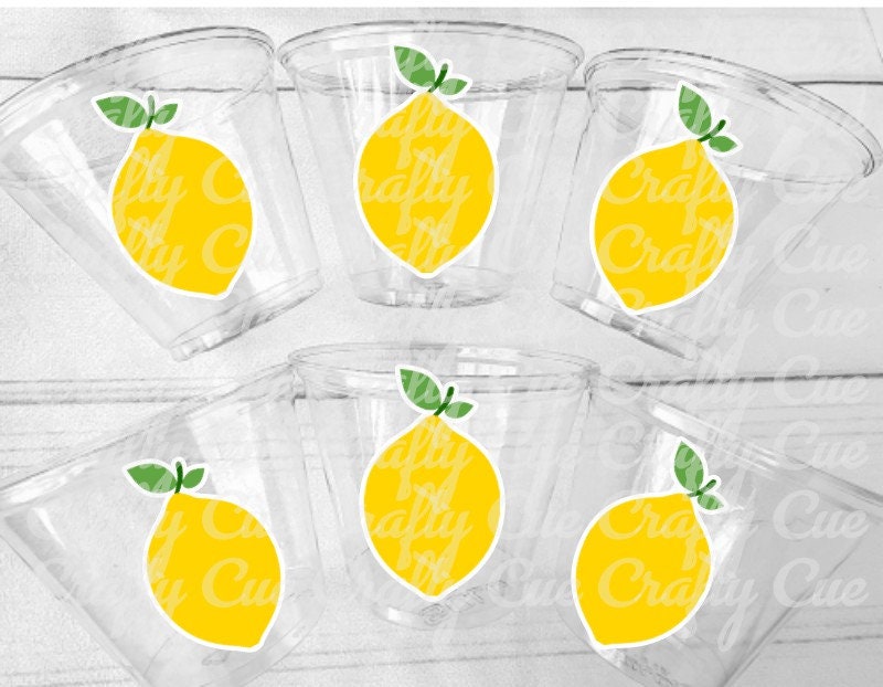 Lemon Party Cups, Lemon Birthday, Lemon Party Favors, Lemon Party Favors, Lemon First Birthday, Lemon Baby Shower Lemon Decorations Lemonade