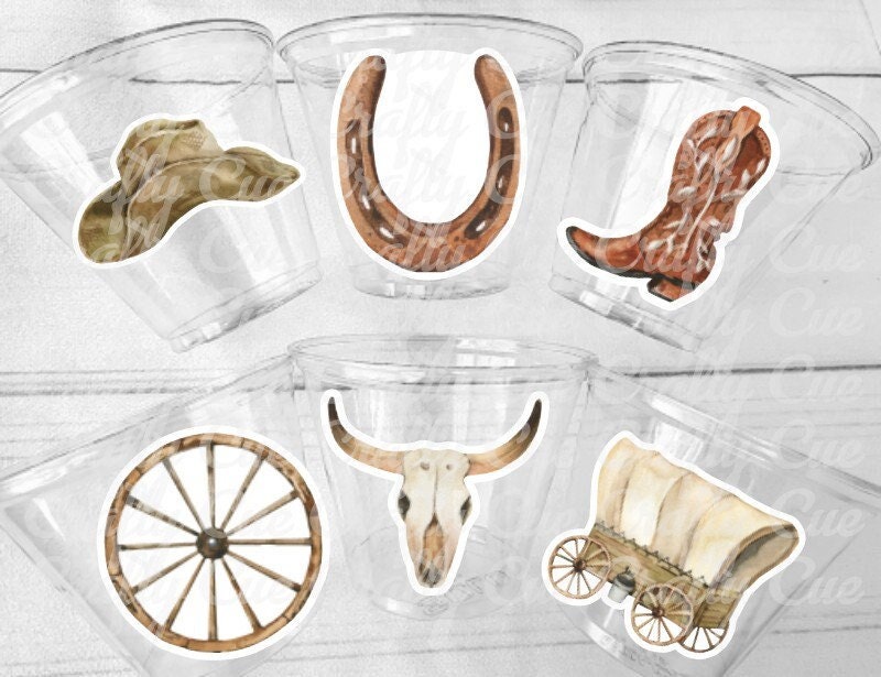 COWBOY PARTY CUPS - Cowboy Cups Cowboy Party Decorations Cowboy Baby Shower Decorations Baby Sprinkle Cowboy Boots Birthday Decoration Favor