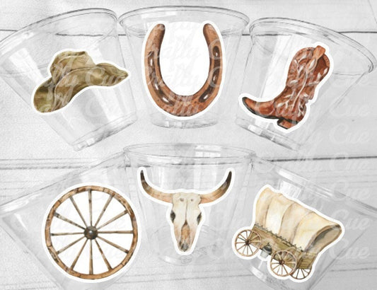 COWBOY PARTY CUPS - Cowboy Cups Cowboy Party Decorations Cowboy Baby Shower Decorations Baby Sprinkle Cowboy Boots Birthday Decoration Favor