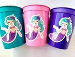 MERMAID PARTY CUPS - Mermaid Birthday Cups Mermaid Party Cups Mermaid Party Decorations Mermaid Party Favors Mermaid Mermaid Party Decor