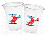 HELICOPTER PARTY CUPS - Helicopter Cups Helicopter Party Favors Helicopter Party Helicopter Birthday Helicopter Party Decorations Helicopter