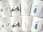GOLF PARTY CUPS - Golfing Party Cups Golf Birthday Golf Party Golf Decorations Golf Party Supplies Golfing Cups Golf Cups Golf Favors