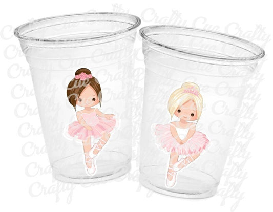 BALLET PARTY CUPS - Ballerina Party Cups Ballet Birthday Party Ballet Party Decorations Ballerina 1st Birthday Ballerina Party Baby Shower
