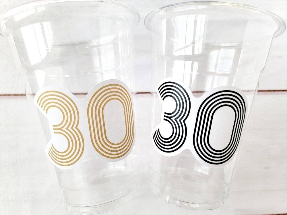 30th PARTY CUPS - Vintage 1993 30th Anniversary 30th Reunion Best of 1993 30th Birthday Party 30th Birthday Favors 30th Party Decorations