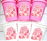 COWGIRL PARTY CUPS - Cowgirl Cups Cowgirl Party Decorations Cowgirl Bachelorette Party Cowgirl Hat Birthday Rodeo Party Cups Let's Go Girls