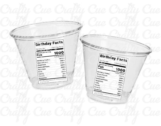 BIRTHDAY PARTY CUPS Birthday Party Favors Happy Birthday Cups Happy Birthday Party Favors Birthday Party Favors Birthday Party Decorations