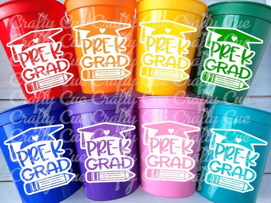 PRESCHOOL GRADUATION CUPS - Pre K Cups Preschool Graduation Cups 2023 Preschool Cups Graduation Party Graduation Party Favors PreK Grad Cups