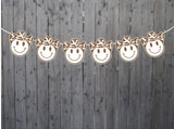 COWBOY PARTY GARLAND - Cowboy Happy Garland Banner Cowboy Cow Print Banner Garland First Rodeo Banner Howdy Decorations Bachelorette Party