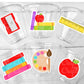 SCHOOL PARTY CUPS Teacher Party Cups Teacher Graduation Teacher Gifts Teacher Party Favors Back to School Cups School Party Decorations