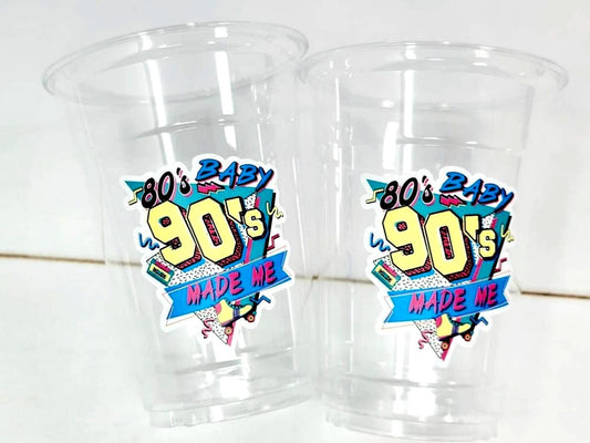 I Love the 80'S PARTY CUPS - 80's Birthday Cups 80's Party Cups 80's Decorations 80's Birthday Party 80's Birthday Party Decorations 80s 90s