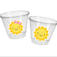 SUN PARTY CUPS - Sunshine Party Cups Sunshine Birthday Sunshine First Birthday Sunshine 1st Birthday Sunshine Party Decorations Sun Favors