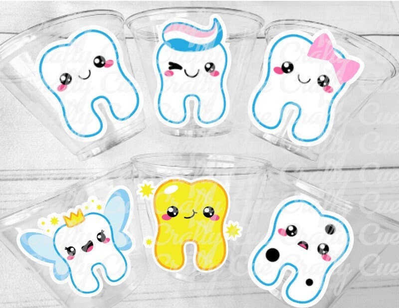 DENTIST PARTY CUPS Dental School Party Cups Orthodontist Dentist Graduation Dental Graduation Party Favors Dentist Party Favors Decorations