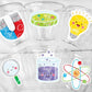 SCIENCE PARTY CUPS Science Party Favors Science Birthday Scientist Party Scientist Party Favors Biology Chemistry Stem Laboratory Experiment