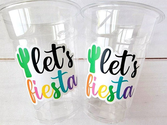 FIESTA PARTY Cups - Fiesta Party Birthday Fiesta Favors Last Fiesta Bachelorette Party Cups Cinco De Mayo Decorations Fiesta Party Favors