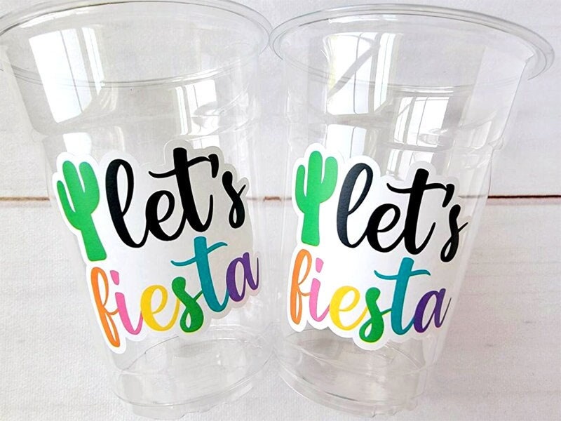 FIESTA PARTY Cups - Fiesta Party Birthday Fiesta Favors Last Fiesta Bachelorette Party Cups Cinco De Mayo Decorations Fiesta Party Favors