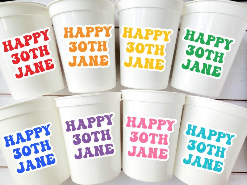 COWGIRL Happy FACE Cups Cowgirl Cups Cowgirl Party Favor Cowgirl Bachelorette Party Cowgirl Birthday Rodeo Party Cow Print Hat Cups Disco