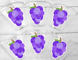GRAPE PARTY CUPS Grape Birthday Decorations Fruit Birthday Party Cup Grape Favors Tutti Fruity Birthday Party Twotti Frutti Tutti fruity