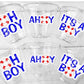 NAUTICAL PARTY CUPS - Nautical Baby Shower Cups Nautical Baby Shower Favors Nautical Party Nautical Party Favors Ahoy Oh Boy It's a Boy Cups