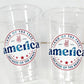 4th of July Party Cups, USA Party Cups, 'Merica Cups, Independence Day Party Decorations, 4th of July Party Decorations, July 4th Party Cups