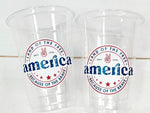 4th of July Party Cups, USA Party Cups, 'Merica Cups, Independence Day Party Decorations, 4th of July Party Decorations, July 4th Party Cups